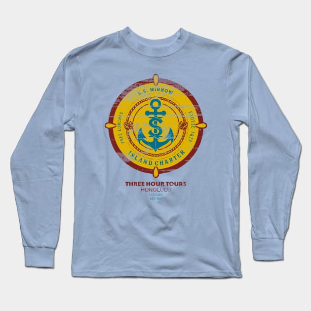 S.S. Minnow Tour The three hour tour Long Sleeve T-Shirt by Nostalgia Avenue